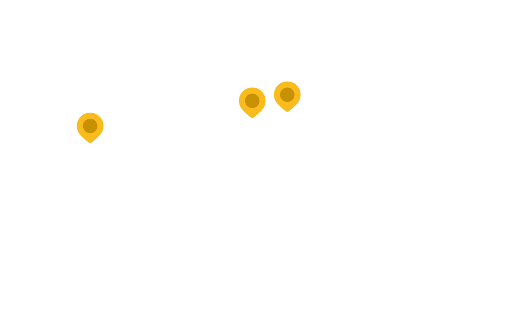 World map with markers for Cordial locations