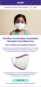 Purple masks email