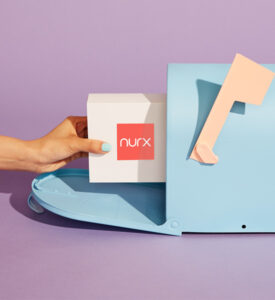 Nurx delivery being added to mailbox