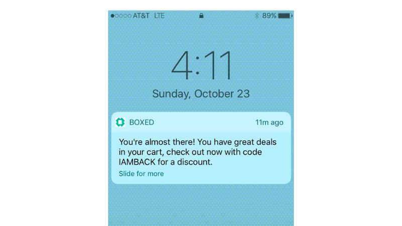 BOXED Push Notification