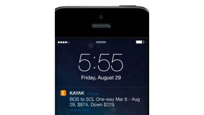 Kayak Push Notification