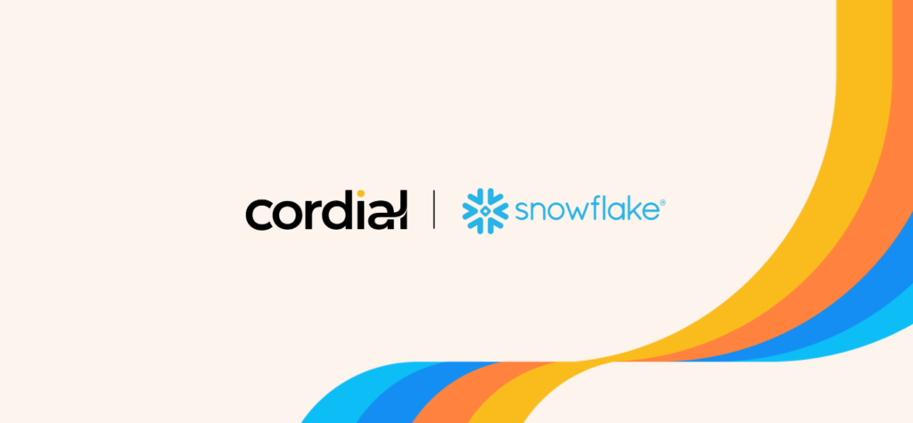 Cordial and Snowflake partnership logos