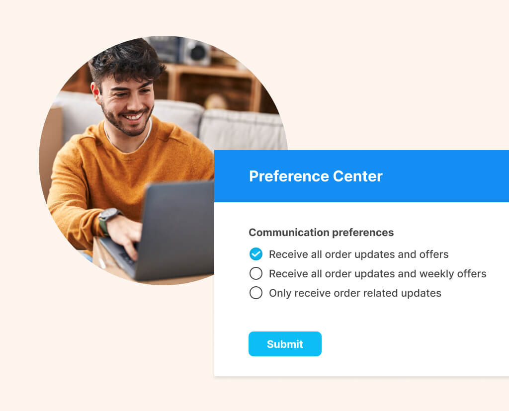 Preference center example