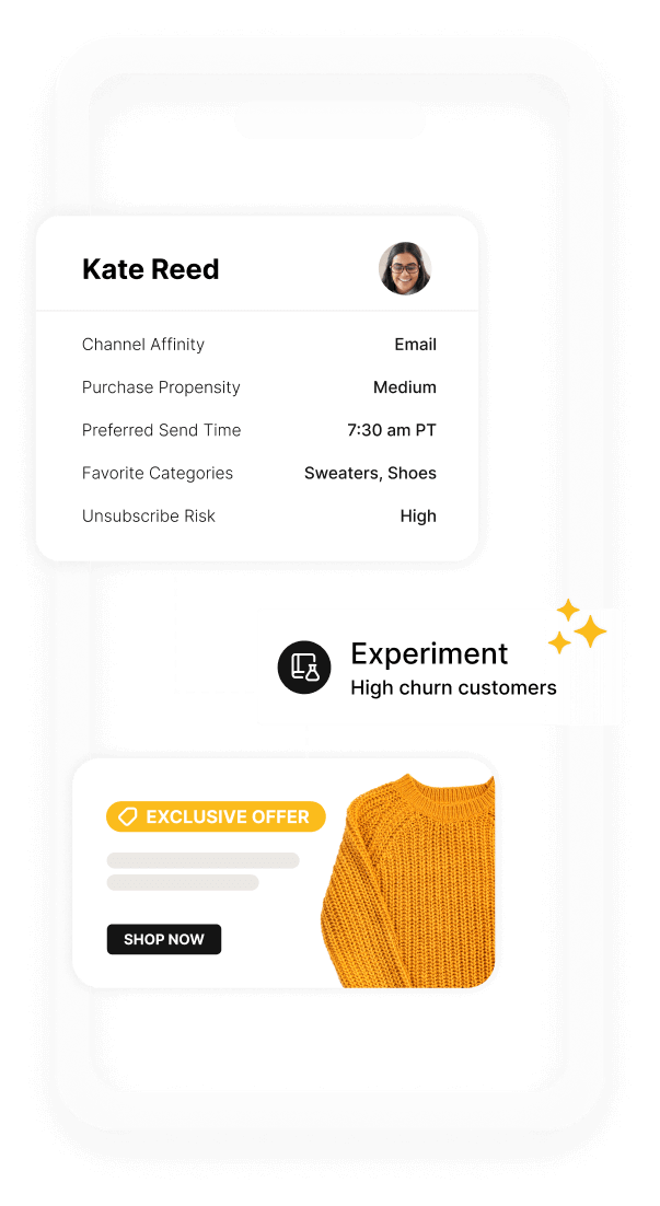Platform message example